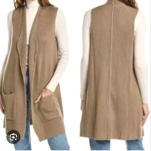 Splendid Tan Open Front Cardigan Sweater Xs